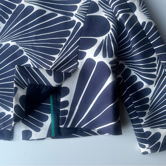 J.Crew Women's Blazer Cotton Floral Geometric Open Front Fashion Size:6 - Picture 9 of 15